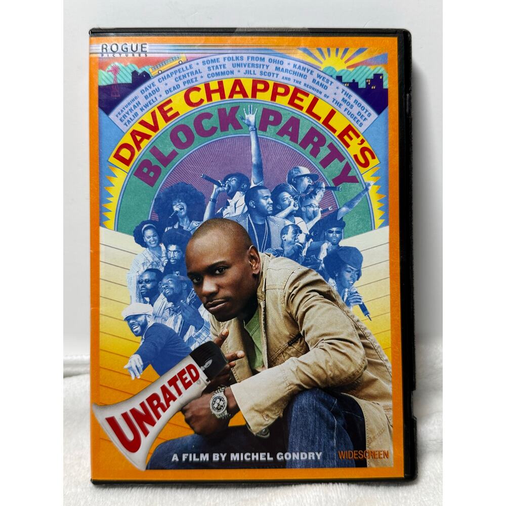 Dave Chappelle Block Party DVD Unrated Widescreen 2006‎ Hip Hop Concert Film